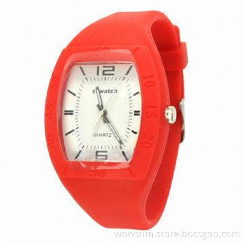 Silicone Watches, Eco-friendly Material/Quartz Movement